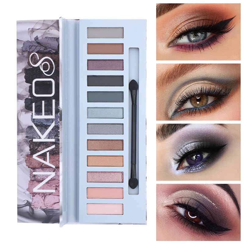 12 - Color Eyeshadow Palette – Matte & Shimmer Shades - RETAILIES