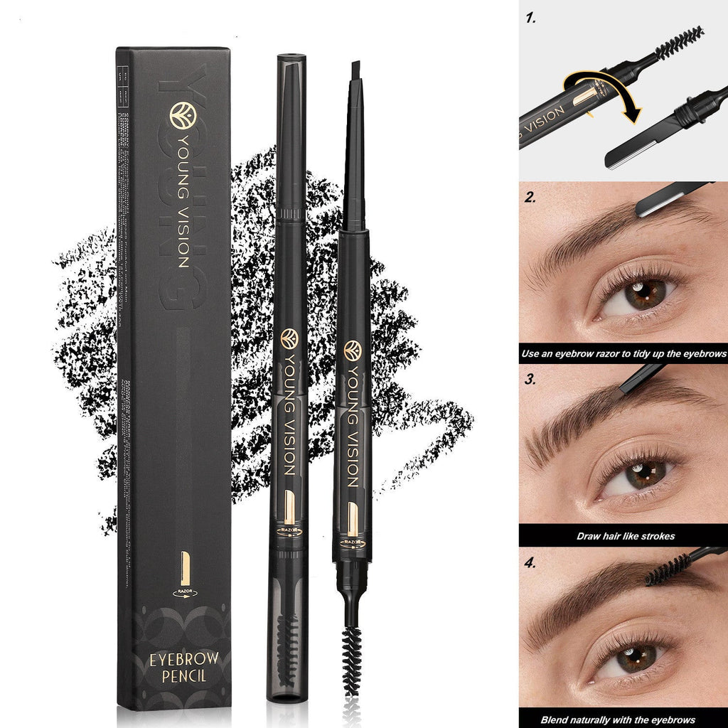 3 - in - 1 Waterproof Eyebrow Pencil – Microblading Effect - RETAILIES